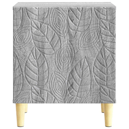 Bedside Table 2 pcs Grey Sonoma 43 x 34.5 x 50 cm