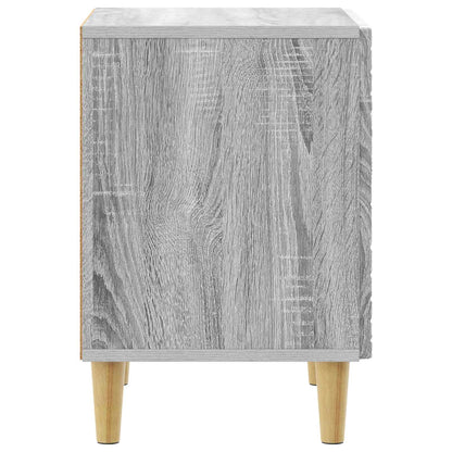 Bedside Table 2 pcs Grey Sonoma 43 x 34.5 x 50 cm