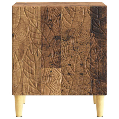 Bedside Table Old Wood 43 x 34.5 x 50 cm Engineered Wood