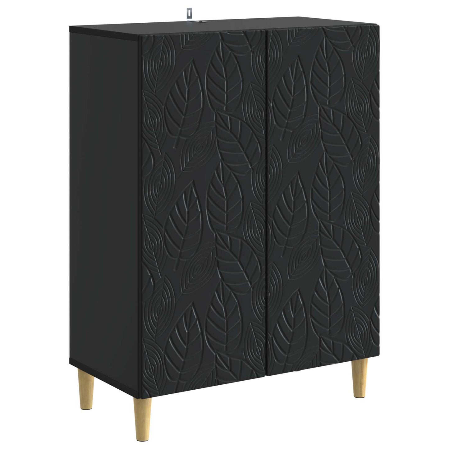 Sideboard Black 66 x 34.5 x 90 cm Engineered Wood