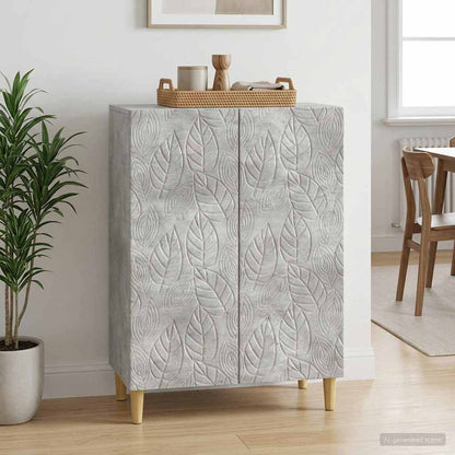Sideboard Concrete Grey 66 x 34.5 x 90 cm Engineered Wood