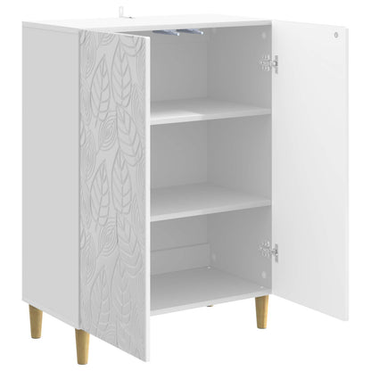 Sideboard High Gloss White 66 x 34.5 x 90 cm Engineered Wood