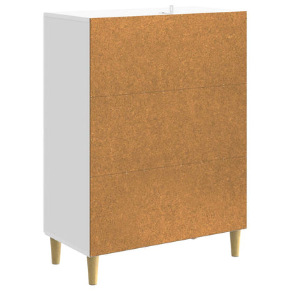 Sideboard High Gloss White 66 x 34.5 x 90 cm Engineered Wood
