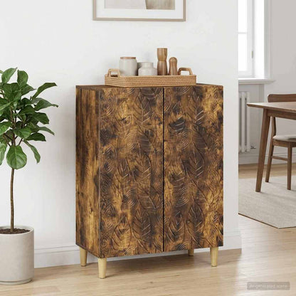 Sideboard Smoked Oak 66 x 34.5 x 90 cm Engineered Wood