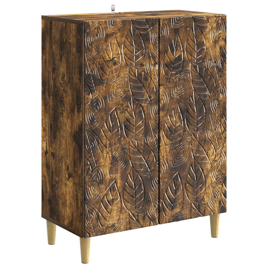 Sideboard Smoked Oak 66 x 34.5 x 90 cm Engineered Wood
