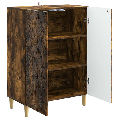 Sideboard Smoked Oak 66 x 34.5 x 90 cm Engineered Wood