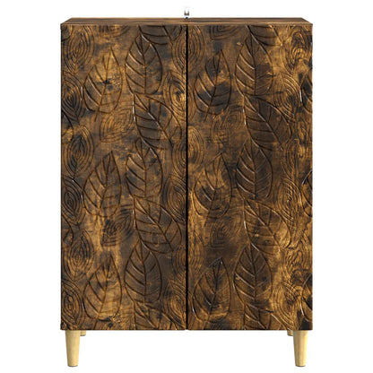 Sideboard Smoked Oak 66 x 34.5 x 90 cm Engineered Wood
