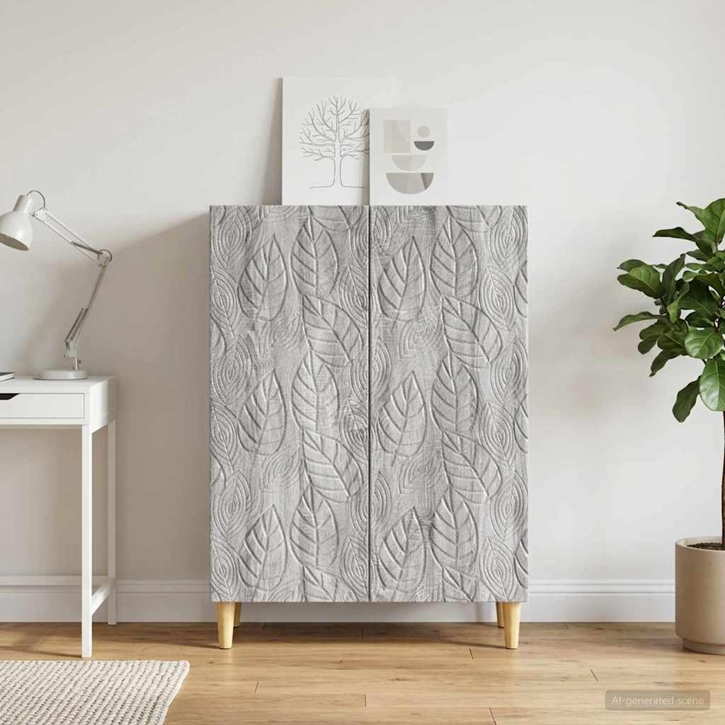 Sideboard Grey Sonoma 66 x 34.5 x 90 cm Engineered Wood