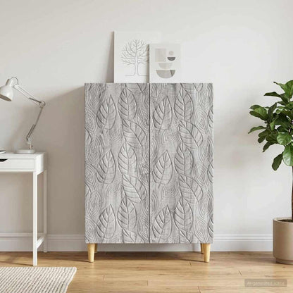Sideboard Grey Sonoma 66 x 34.5 x 90 cm Engineered Wood