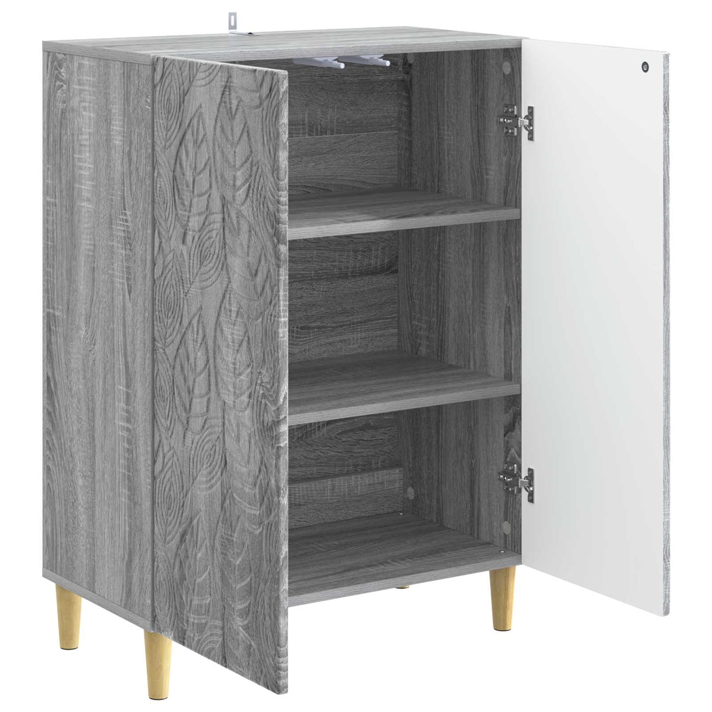Sideboard Grey Sonoma 66 x 34.5 x 90 cm Engineered Wood