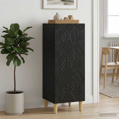 Sideboard Black 33 x 34.5 x 90 cm Engineered Wood
