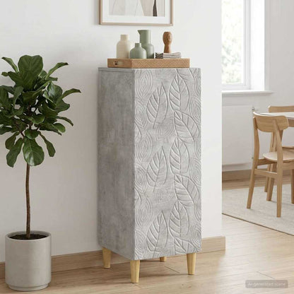 Sideboard Concrete Grey 33 x 34.5 x 90 cm Engineered Wood