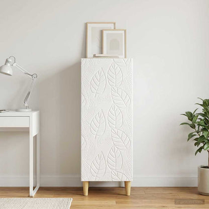 Sideboard High Gloss White 33 x 34.5 x 90 cm Engineered Wood