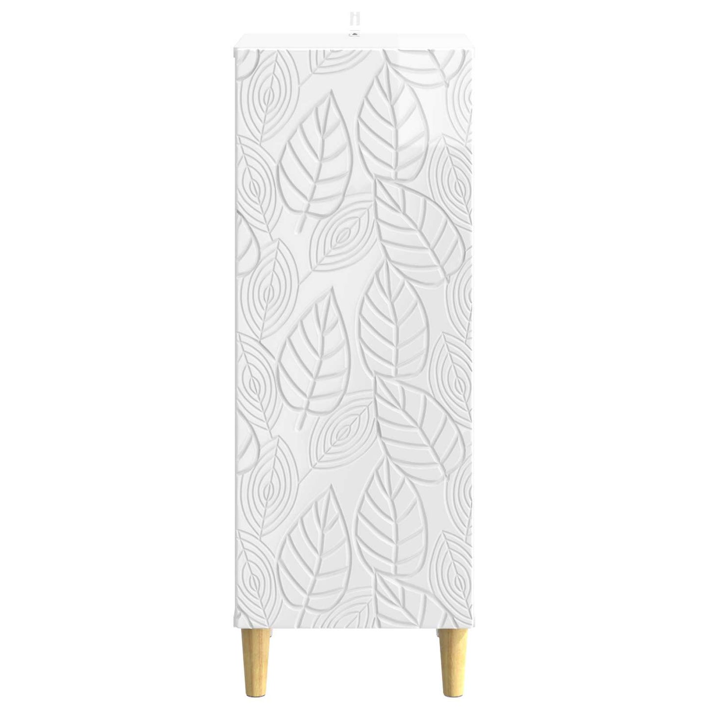 Sideboard High Gloss White 33 x 34.5 x 90 cm Engineered Wood