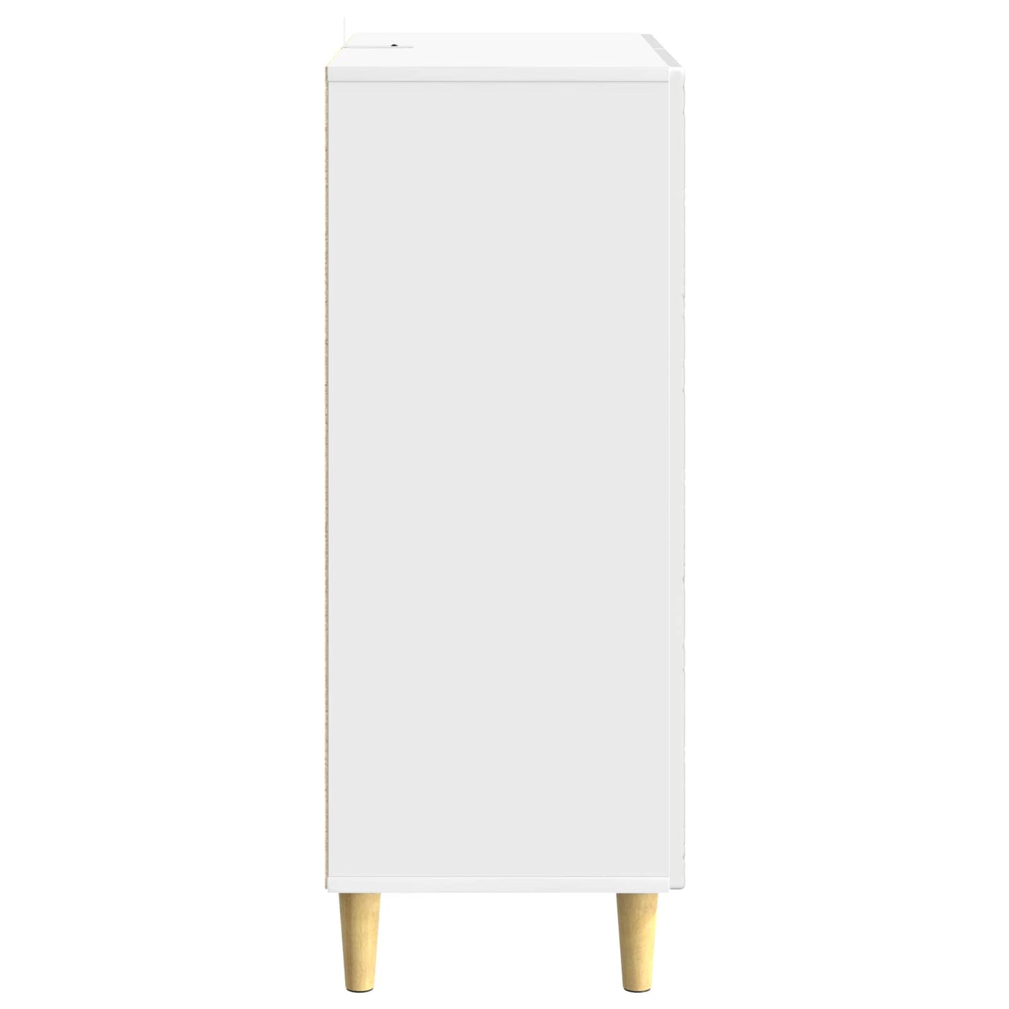 Sideboard High Gloss White 33 x 34.5 x 90 cm Engineered Wood