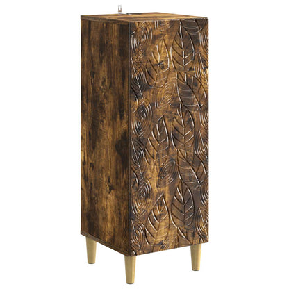 Sideboard Smoked Oak 33 x 34.5 x 90 cm Engineered Wood