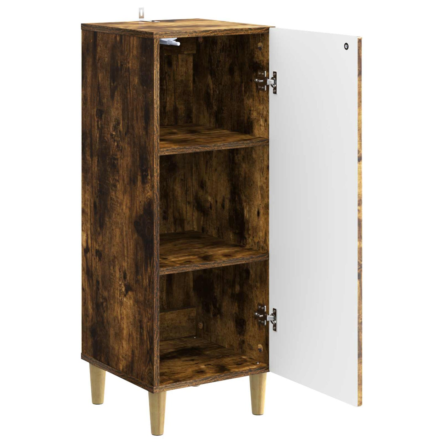 Sideboard Smoked Oak 33 x 34.5 x 90 cm Engineered Wood
