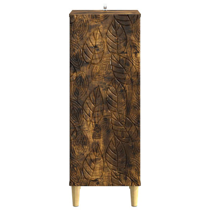Sideboard Smoked Oak 33 x 34.5 x 90 cm Engineered Wood