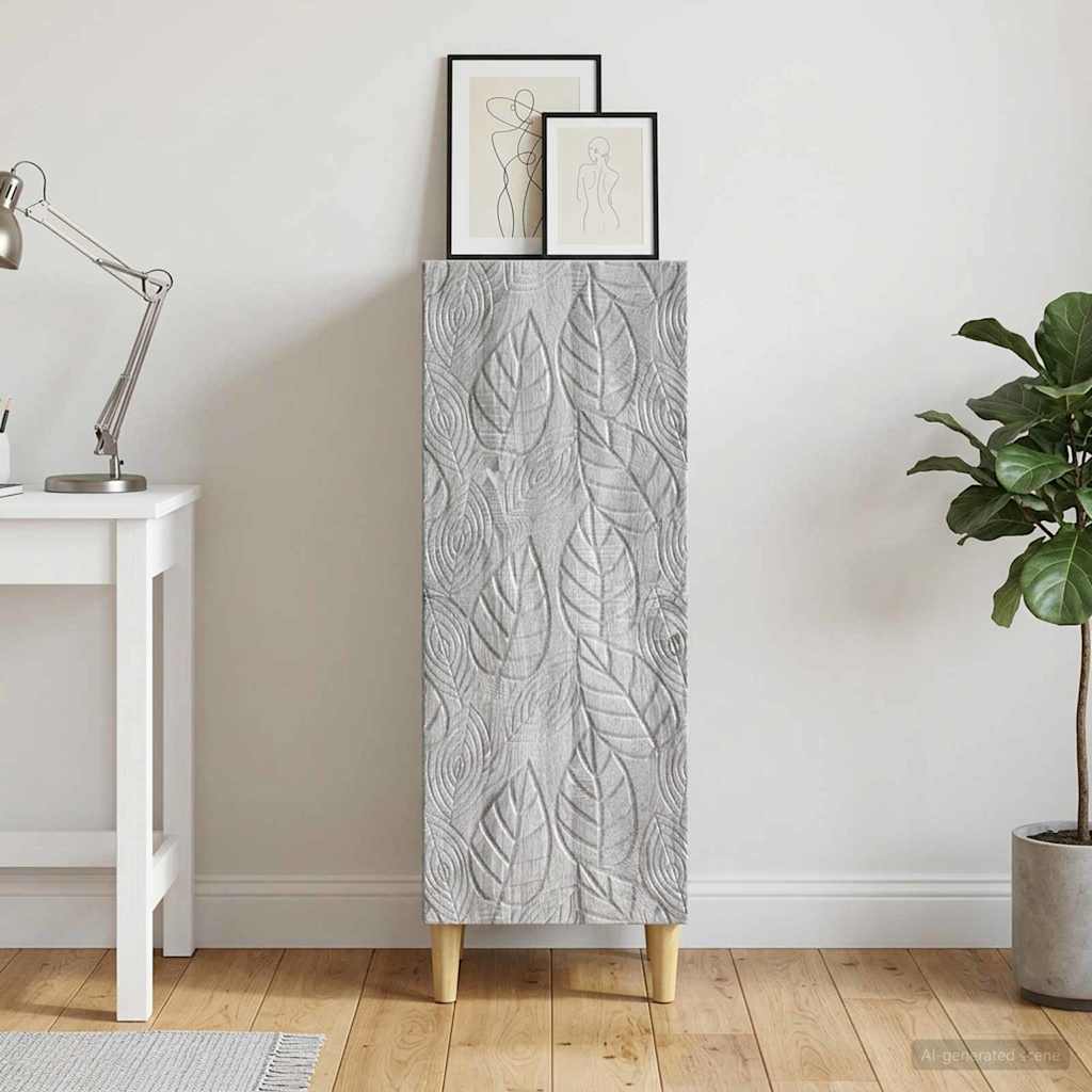 Sideboard Grey Sonoma 33 x 34.5 x 90 cm Engineered Wood