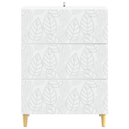 Drawer Cabinet White 66 x 34.5 x 90 cm Engineered Wood