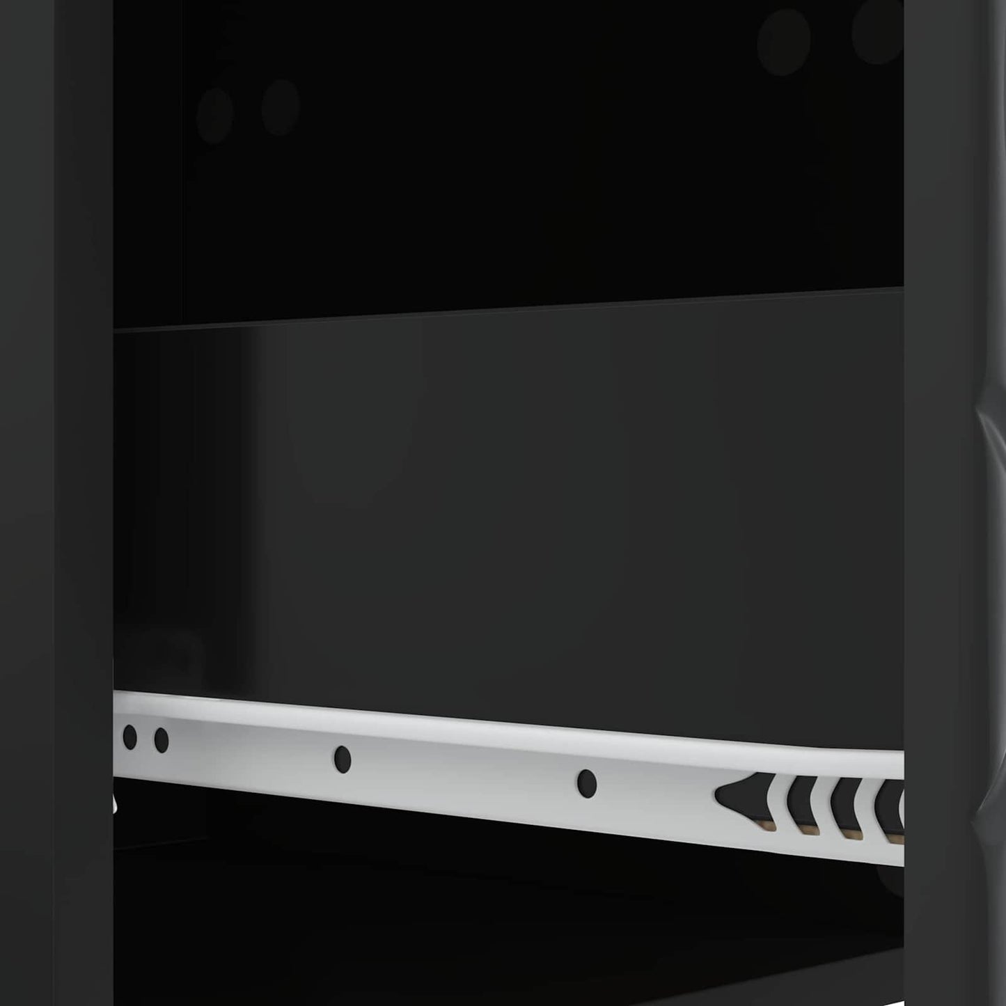 Drawer Cabinet Black 66 x 34.5 x 90 cm Engineered Wood