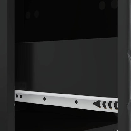 Drawer Cabinet Black 66 x 34.5 x 90 cm Engineered Wood