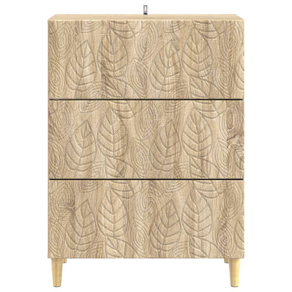 Drawer Cabinet Sonoma Oak 66 x 34.5 x 90 cm Engineered Wood