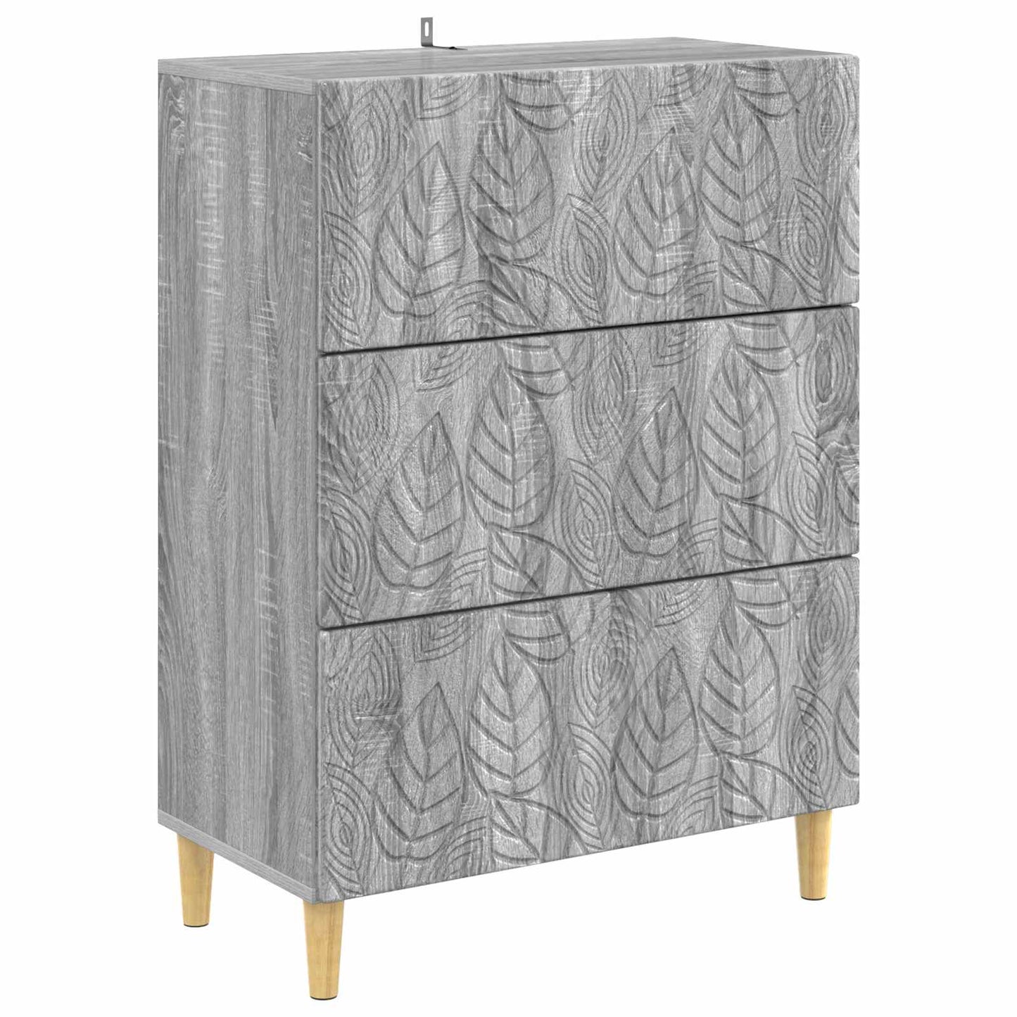 Drawer Cabinet Grey Sonoma 66 x 34.5 x 90 cm Engineered Wood