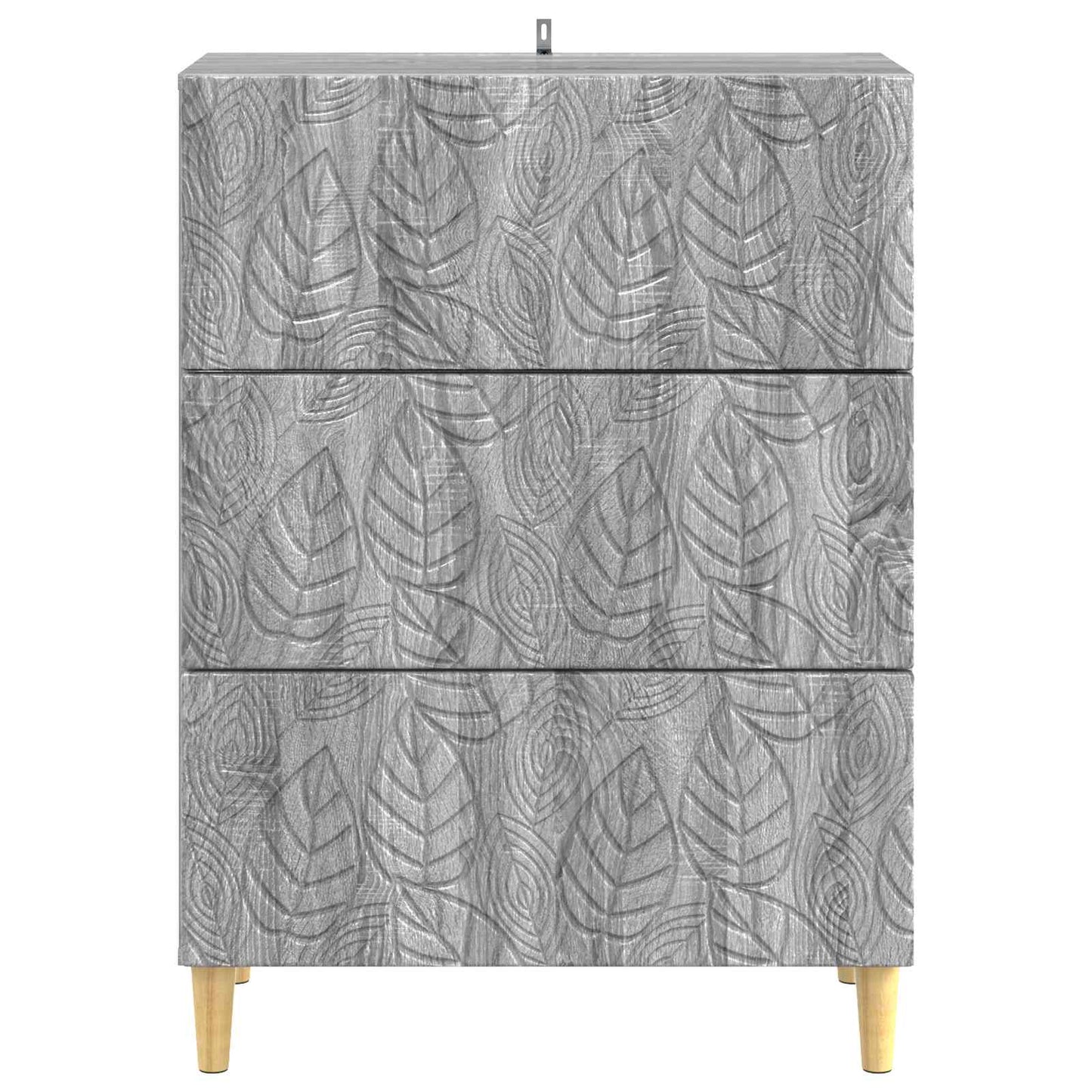 Drawer Cabinet Grey Sonoma 66 x 34.5 x 90 cm Engineered Wood
