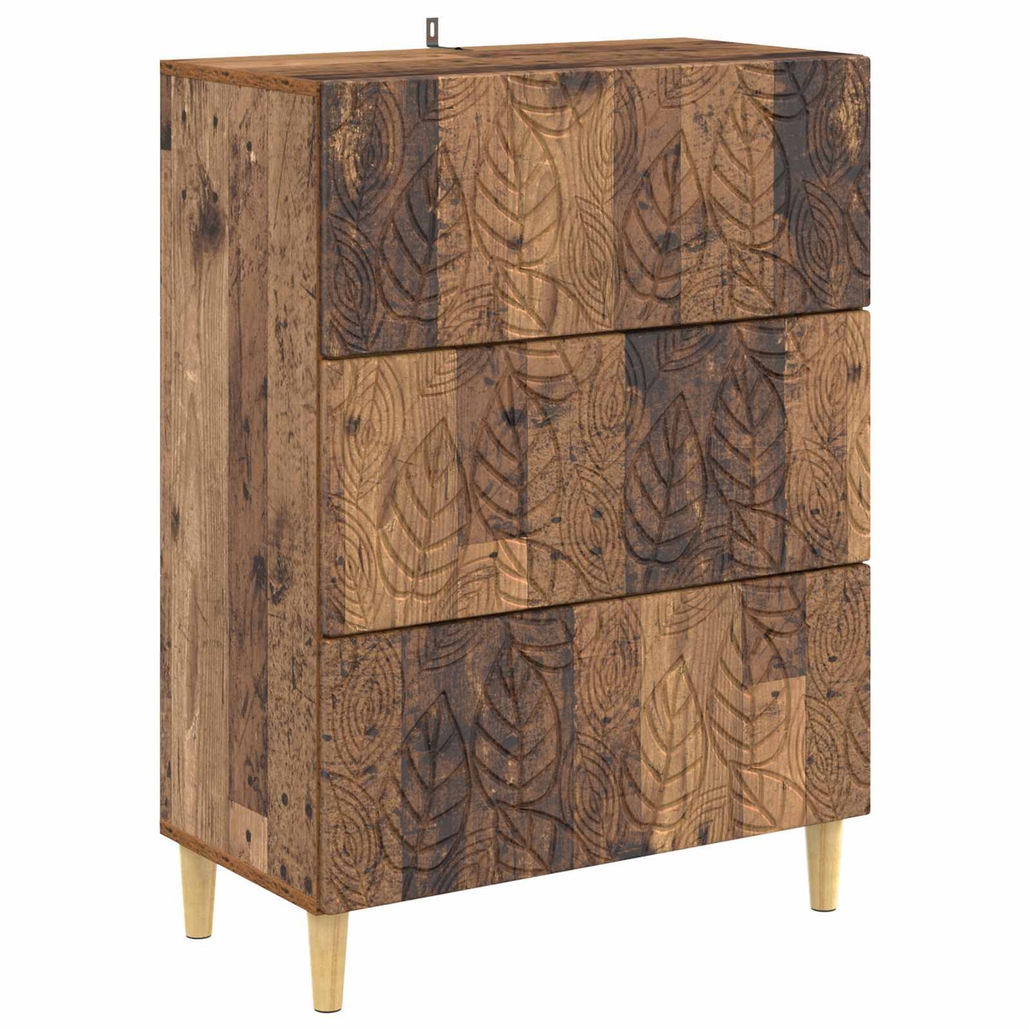 Drawer Cabinet Old Wood 66 x 34.5 x 90 cm Engineered Wood