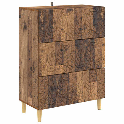Drawer Cabinet Old Wood 66 x 34.5 x 90 cm Engineered Wood