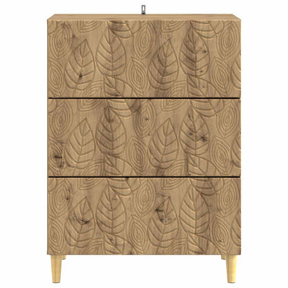 Drawer Cabinet Artisan Oak 66 x 34.5 x 90 cm Engineered Wood