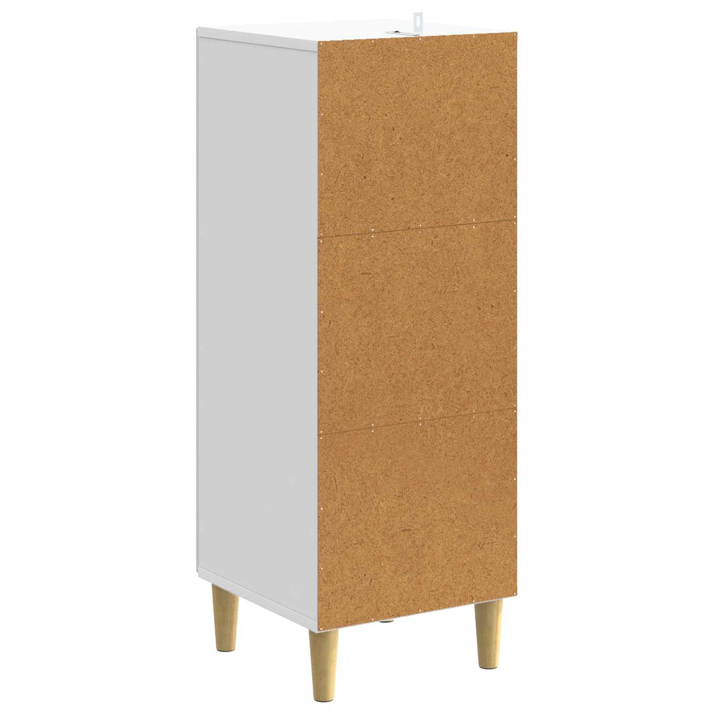 Drawer Cabinet 33 x 34.5 x 90 cm Engineered Wood White