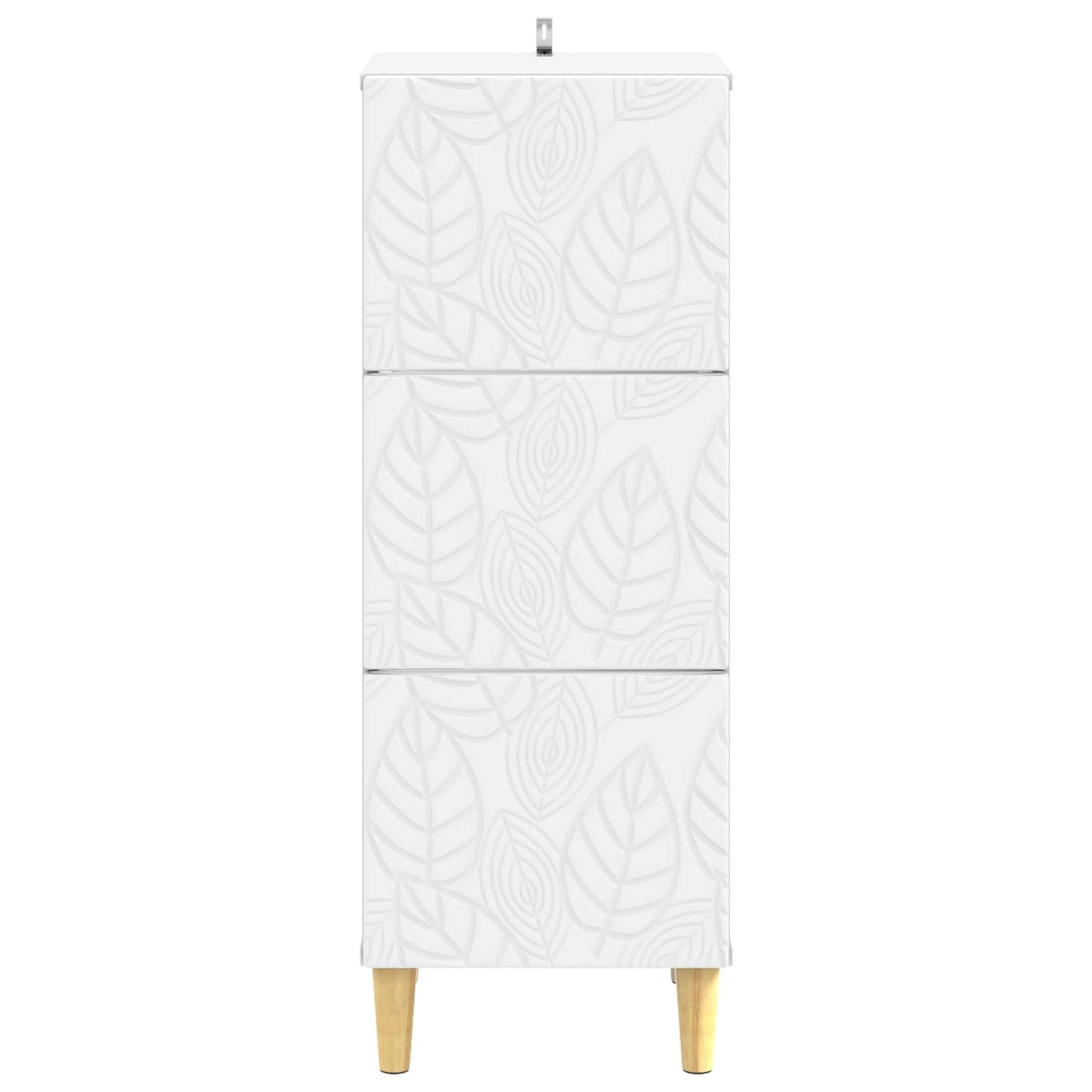 Drawer Cabinet 33 x 34.5 x 90 cm Engineered Wood White
