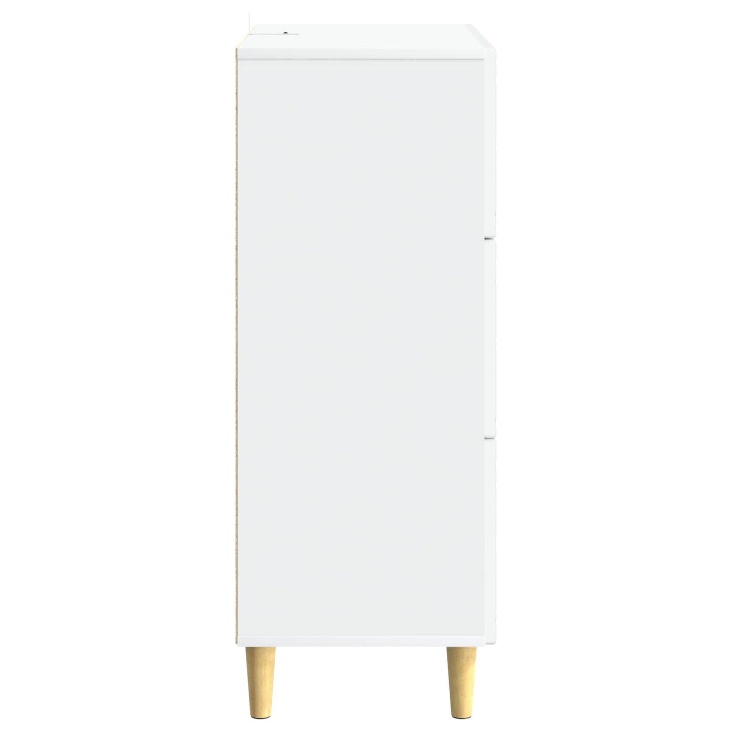 Drawer Cabinet White 33 x 34.5 x 90 cm Engineered Wood