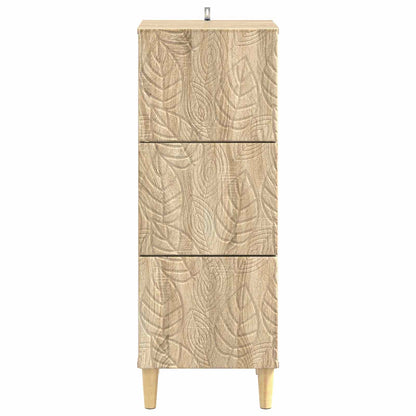 Drawer Cabinet Sonoma Oak 33 x 34.5 x 90 cm Engineered Wood