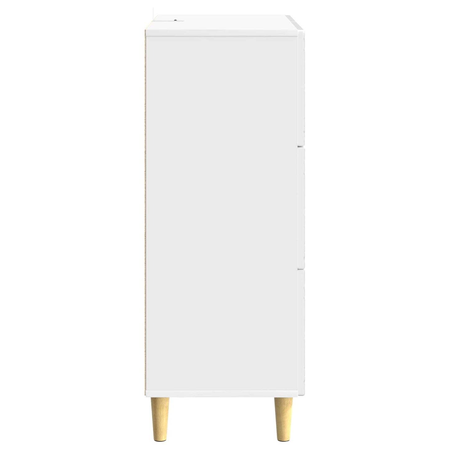 Drawer Cabinet High Gloss White 33 x 34.5 x 90 cm