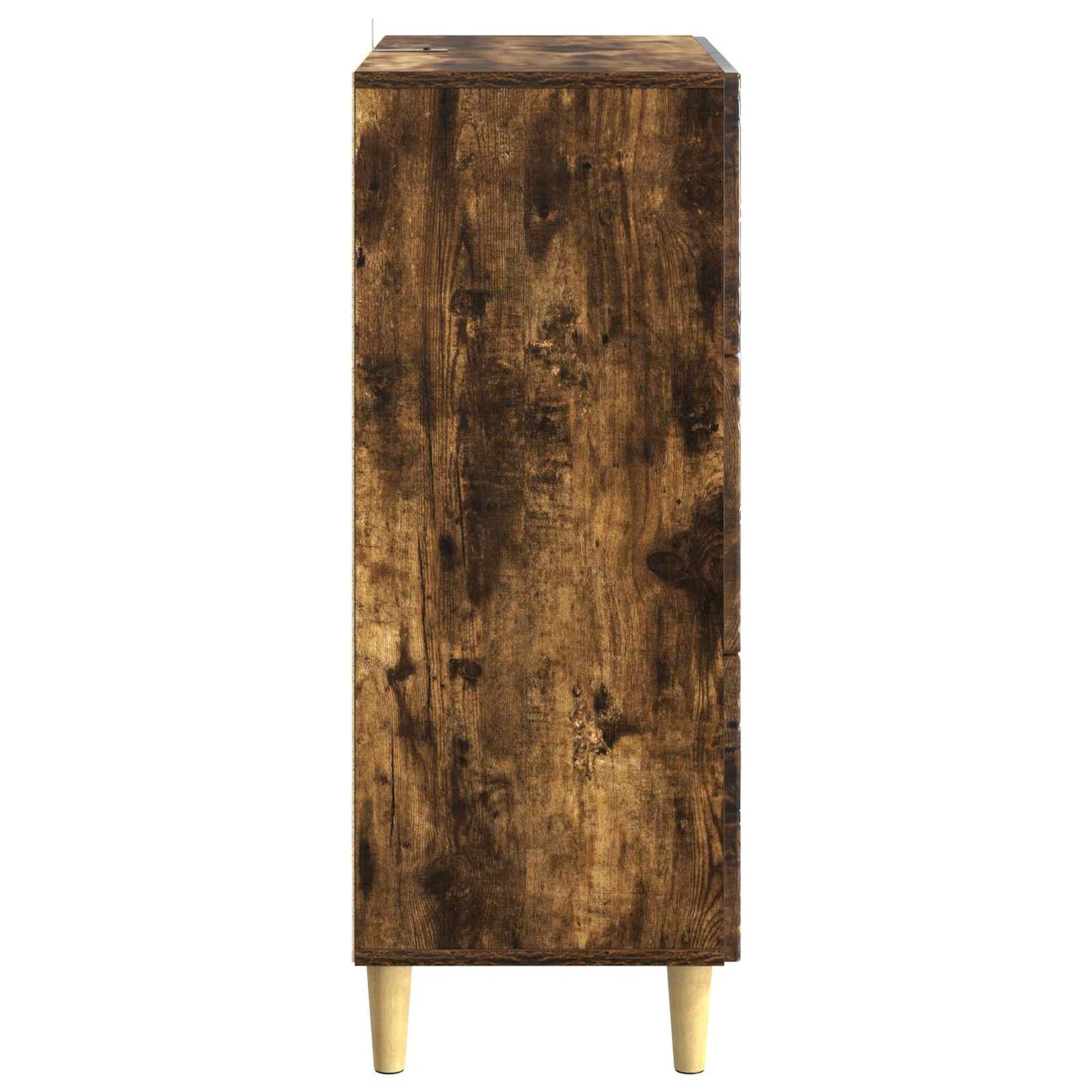 Drawer Cabinet Smoked Oak 33 x 34.5 x 90 cm Engineered Wood