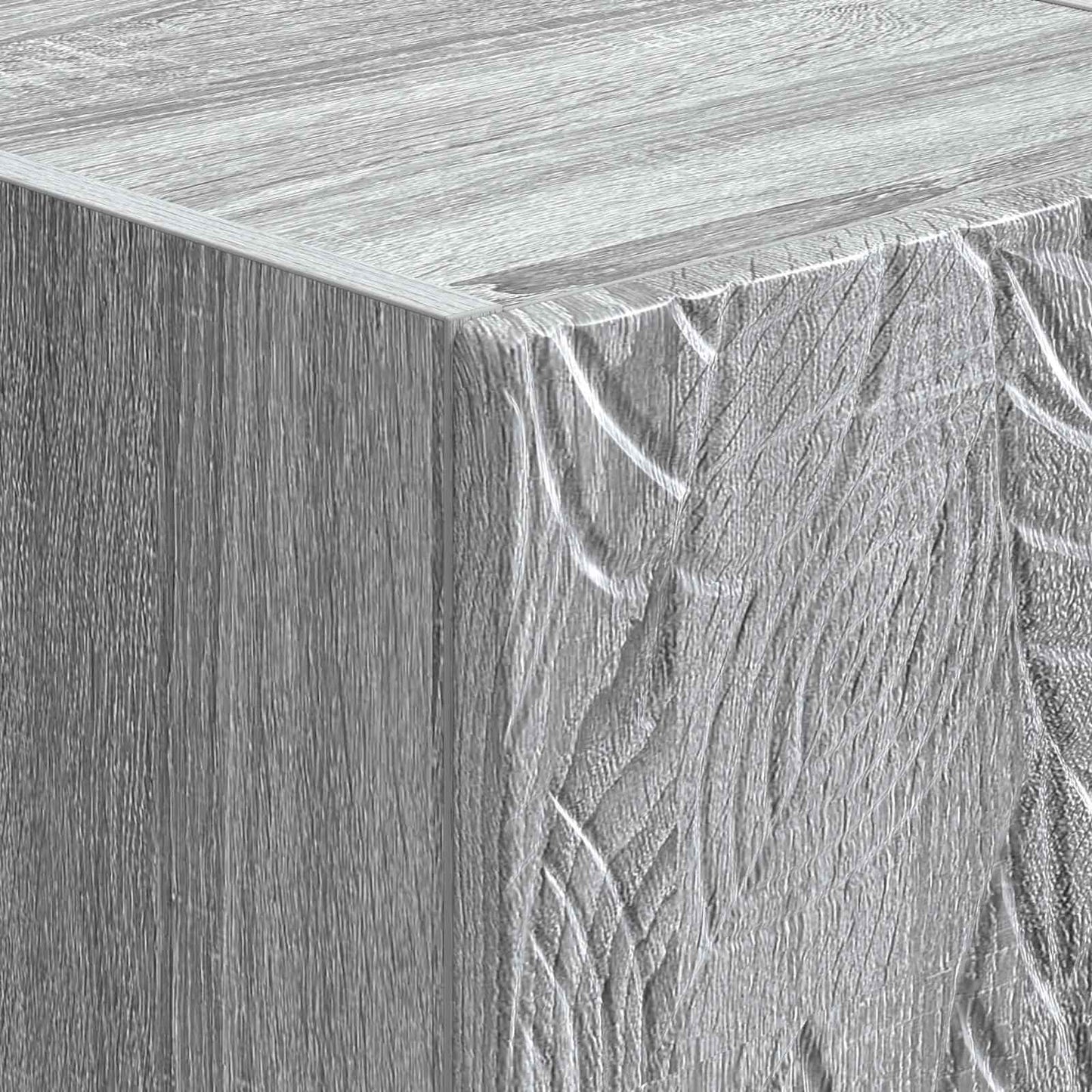 Drawer Cabinet Grey Sonoma 33 x 34.5 x 90 cm Engineered Wood