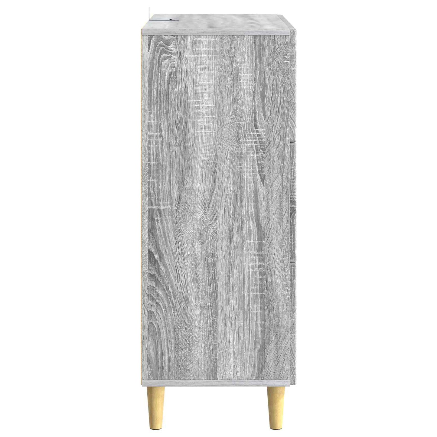 Drawer Cabinet Grey Sonoma 33 x 34.5 x 90 cm Engineered Wood