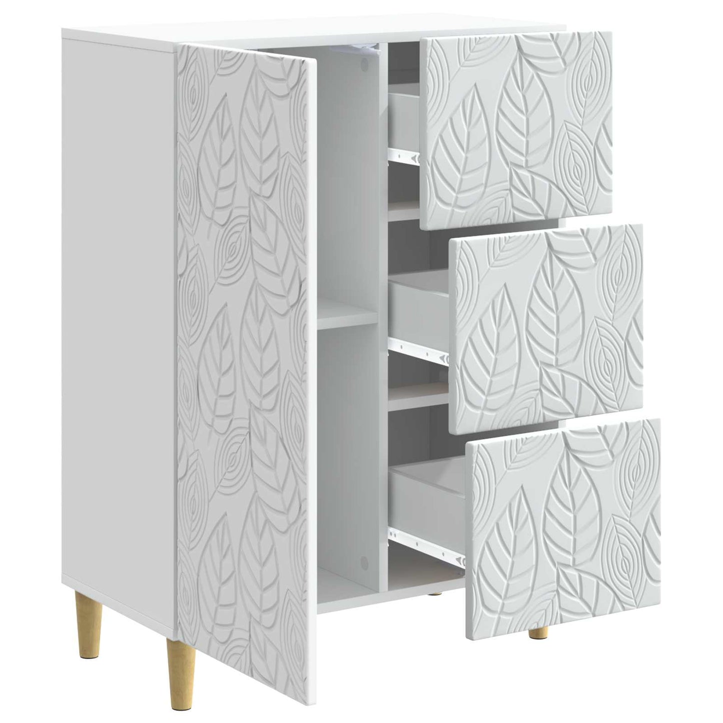 Sideboard White 66 x 34.5 x 90 cm Engineered Wood