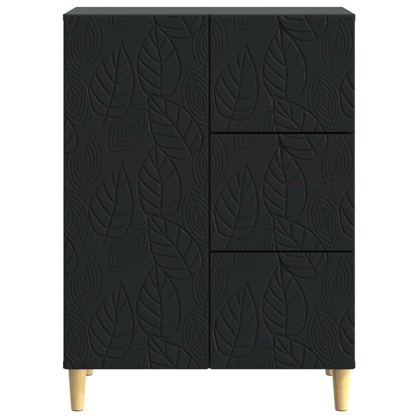 Sideboard Black 66 x 34.5 x 90 cm Engineered Wood
