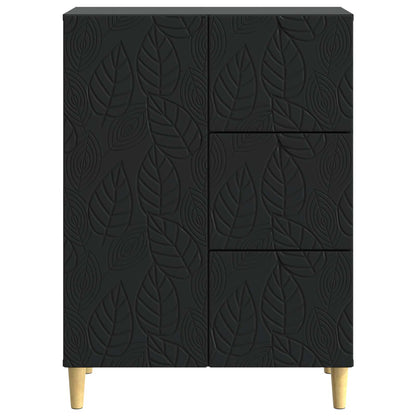 Sideboard Black 66 x 34.5 x 90 cm Engineered Wood
