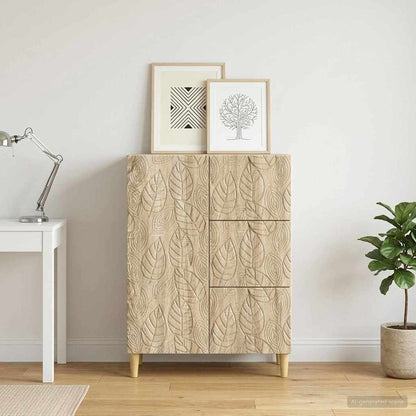 Sideboard Sonoma Oak 66 x 34.5 x 90 cm Engineered Wood