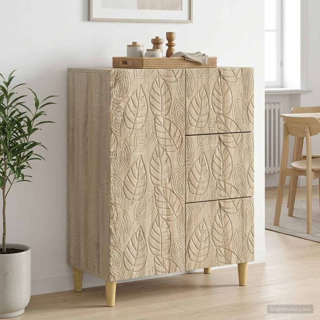 Sideboard Sonoma Oak 66 x 34.5 x 90 cm Engineered Wood
