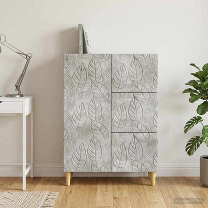 Sideboard Concrete Grey 66 x 34.5 x 90 cm Engineered Wood
