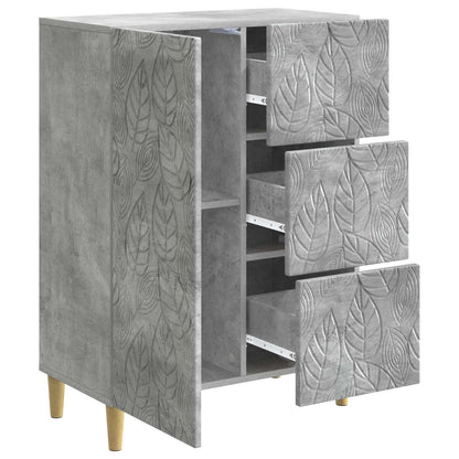 Sideboard Concrete Grey 66 x 34.5 x 90 cm Engineered Wood