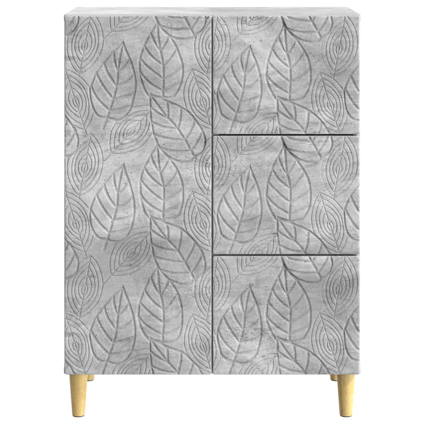 Sideboard Concrete Grey 66 x 34.5 x 90 cm Engineered Wood