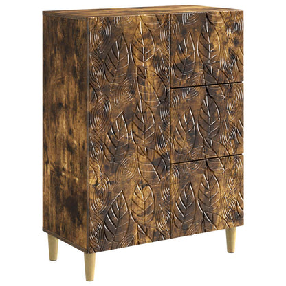 Sideboard Smoked Oak 66 x 34.5 x 90 cm Engineered Wood