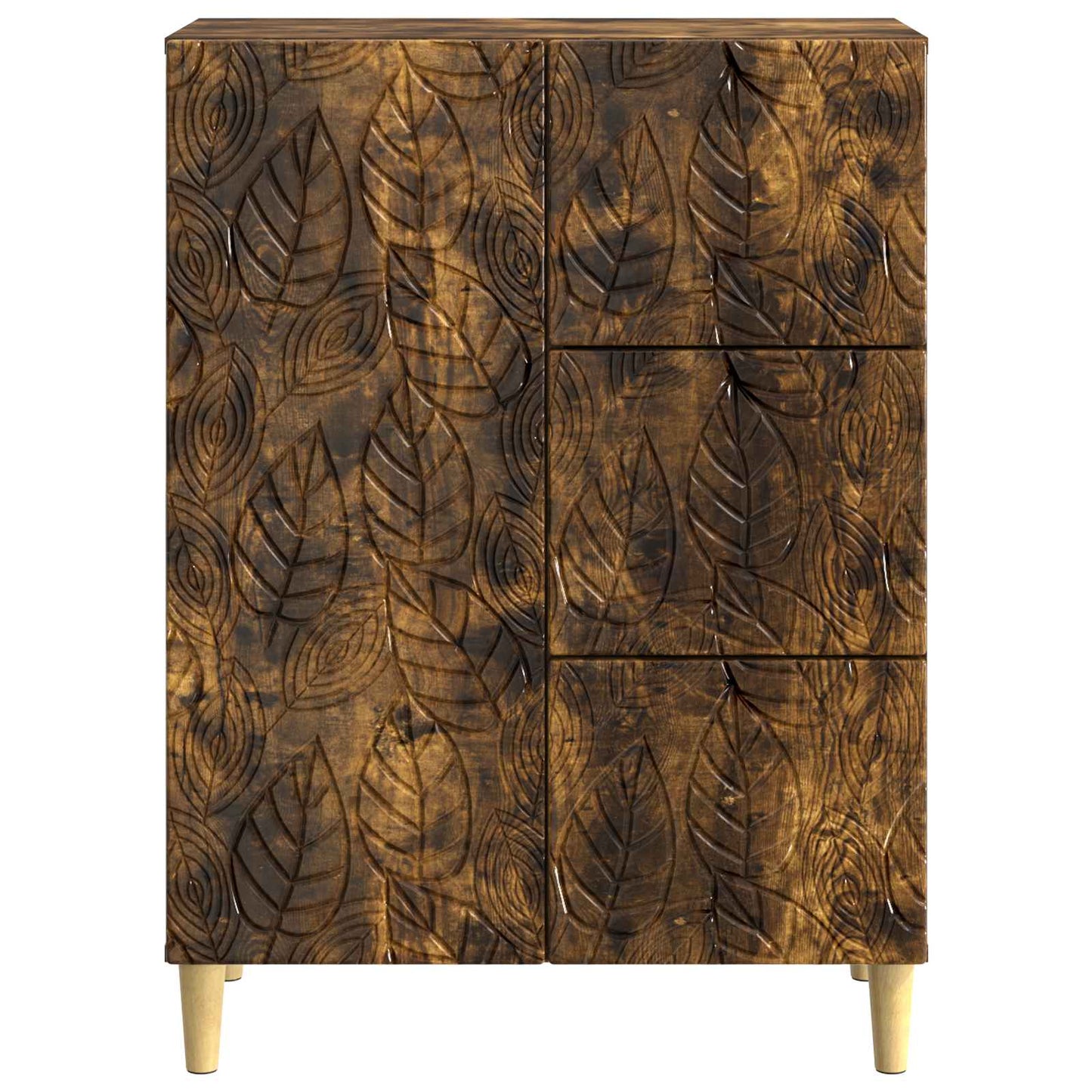 Sideboard Smoked Oak 66 x 34.5 x 90 cm Engineered Wood